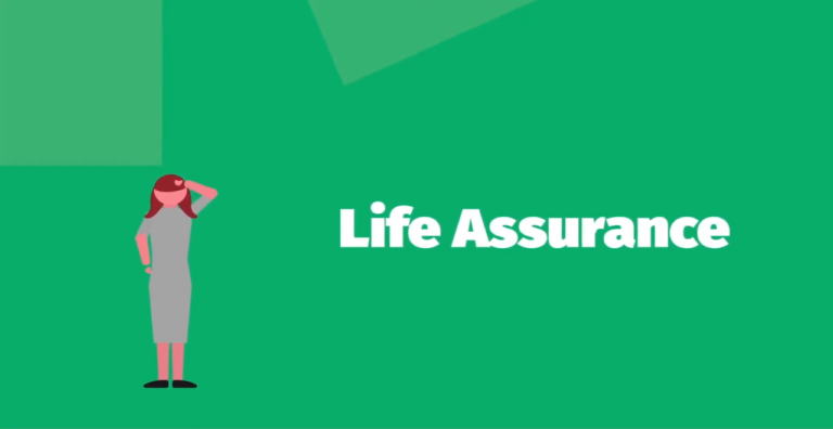 Still from the explainer video: Life Assurance