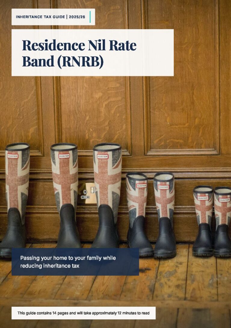 Cover of the client guide: Inheritance Tax: Residence Nil Rate Band (RNRB)