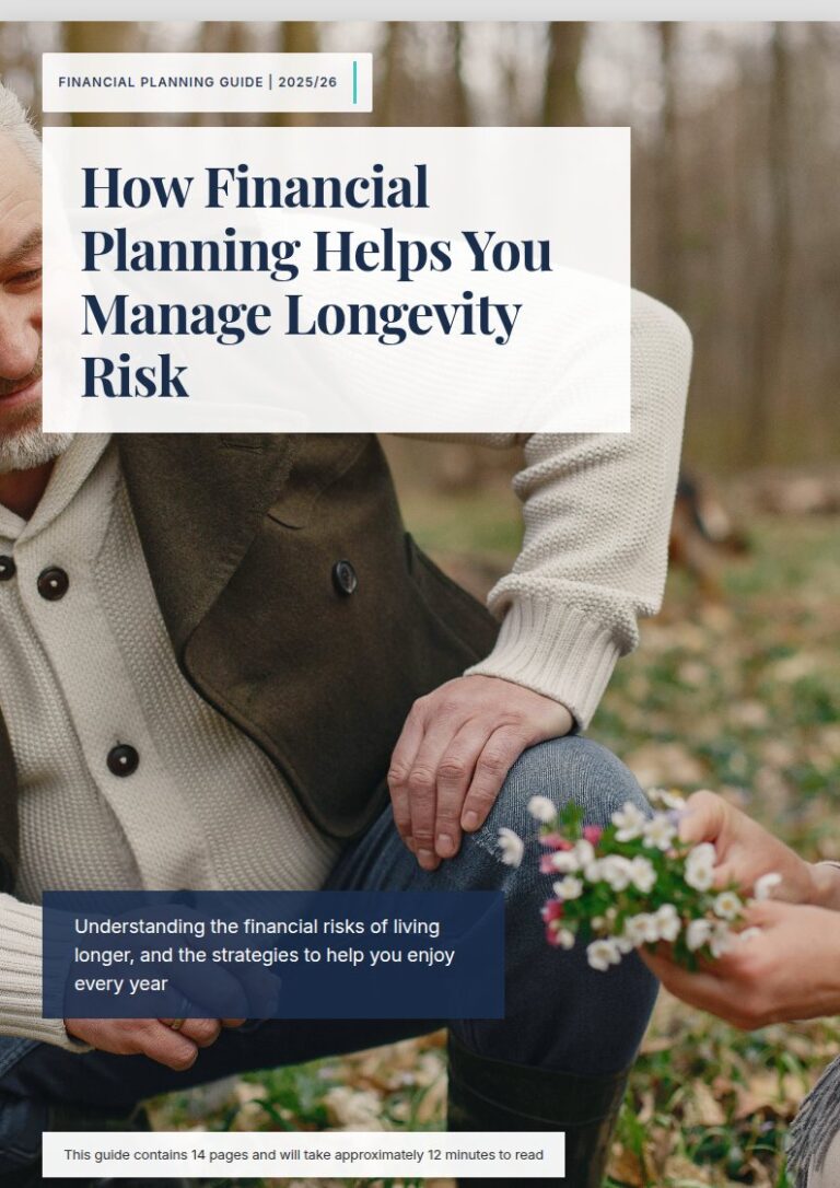 Cover of the client guide: A Guide to How Financial Planning Helps You Manage Longevity Risk