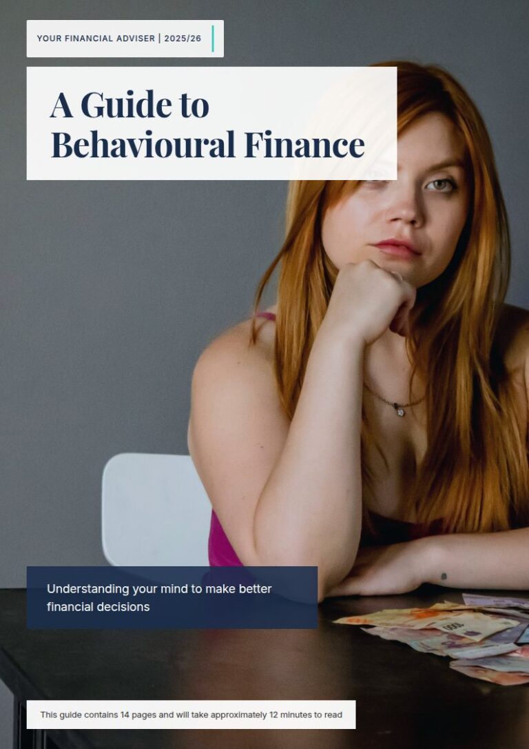 Cover of the client guide: A Guide to Behavioural Finance