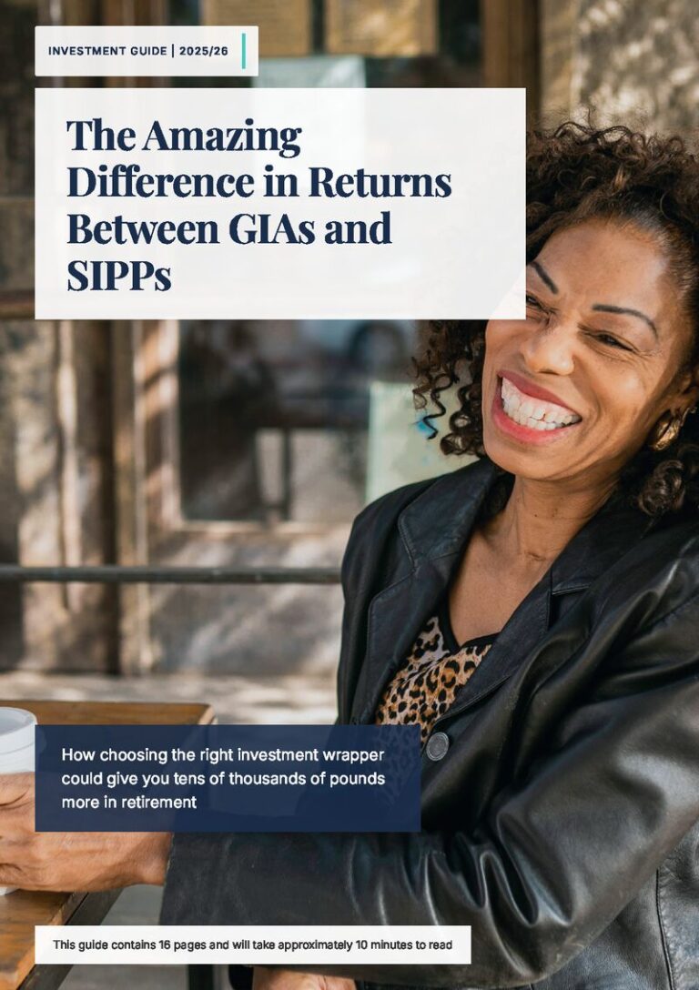 Cover of the client guide: The Amazing Difference in Returns Between GIAs and SIPPs