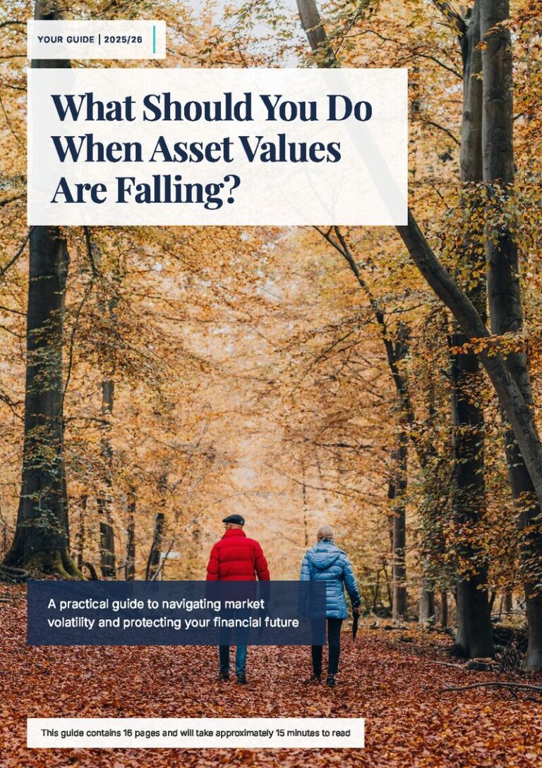 Cover of the client guide: What Should you Do When Asset Values are Falling?