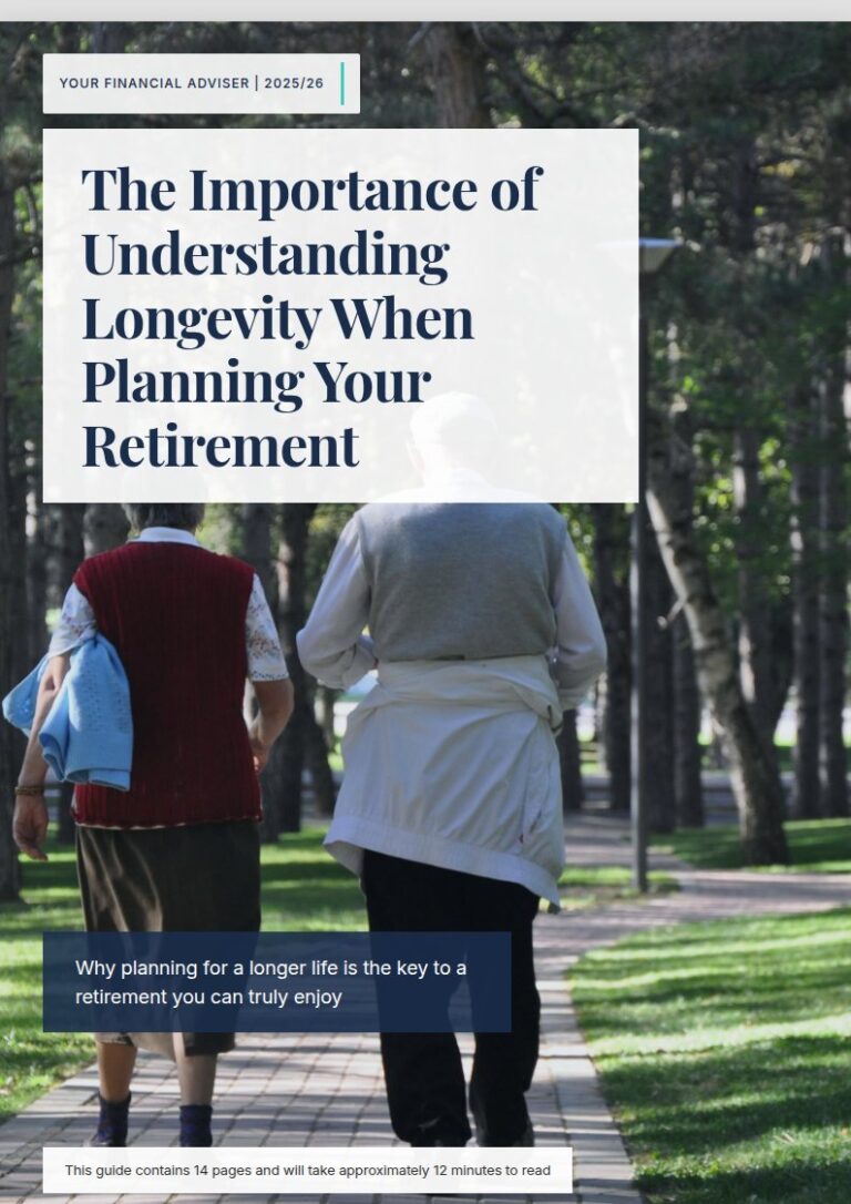 Cover of the client guide: The Importance of Understanding Longevity When Planning Your Retirement