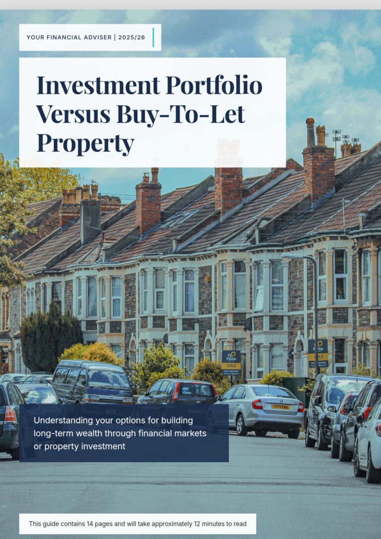 Cover of the client guide: Investment Portfolio Versus Buy-To-Let Property