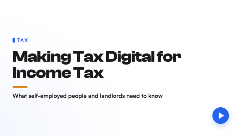 Still from the explainer video: Making Tax Digital for Income Tax