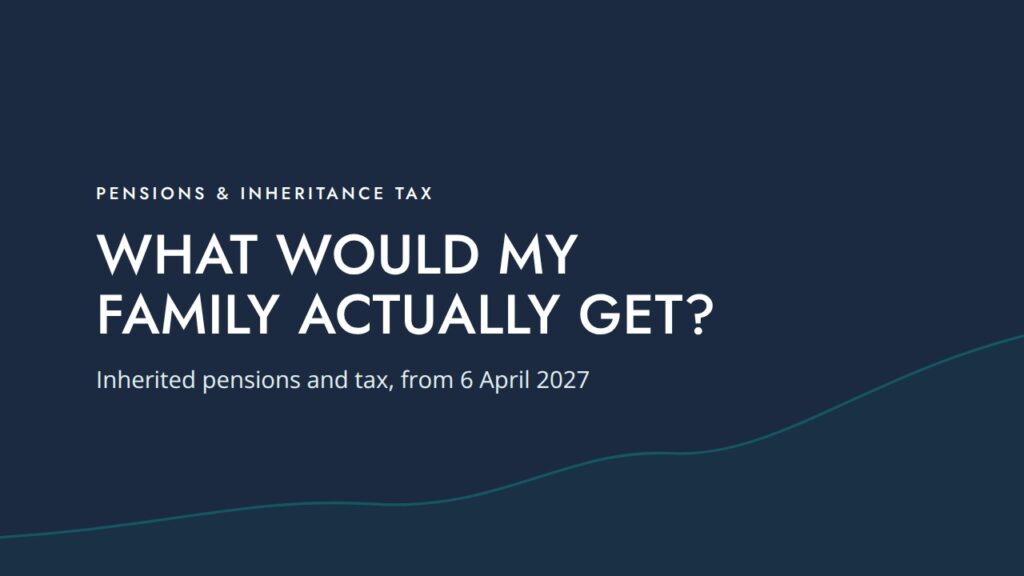What would my family actually get? (Typographic)
