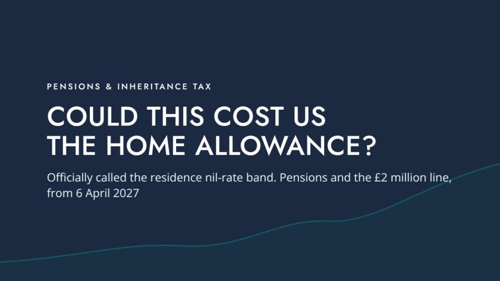 Could this cost us the home allowance? (Typographic)